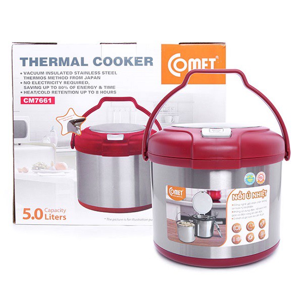 Nồi ủ nhiệt Comet CM7661 Dung tích 5 lít