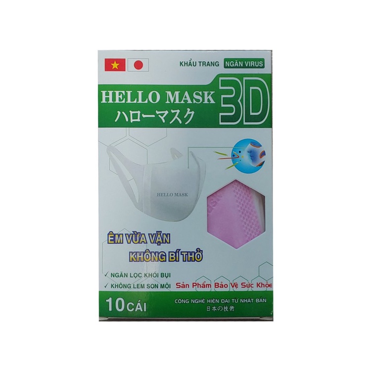 Khẩu Trang 3D Hello Mask