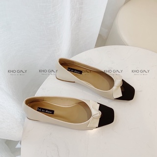 Giày Bupbe khoét nơ thắt G014702