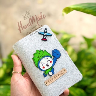 (Chat chọn màu-chốt tên) vỏ hộ chiếu bambooairway - bao hộ chiếu bé măng- bọc hộ chiếu - passport cover