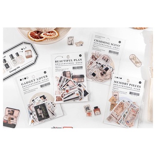 Gói 40 Deco sticker washi chủ đề trang điểm