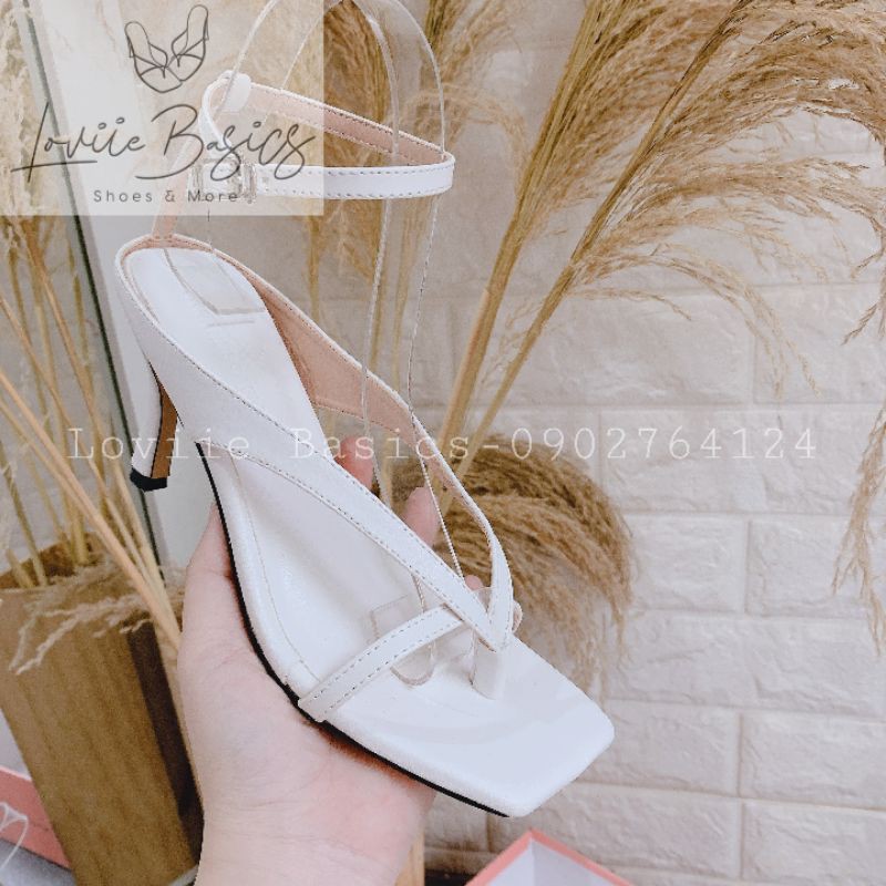 GIÀY CAO GÓT LOVIIEBASICS - GUỐC NỮ QUAI MẢNH - SANDAL CAO GÓT 7CM - SANDAL XỎ NGÓN GÓT NHỌN G200522