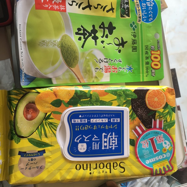 Combo matcha và mask saborino