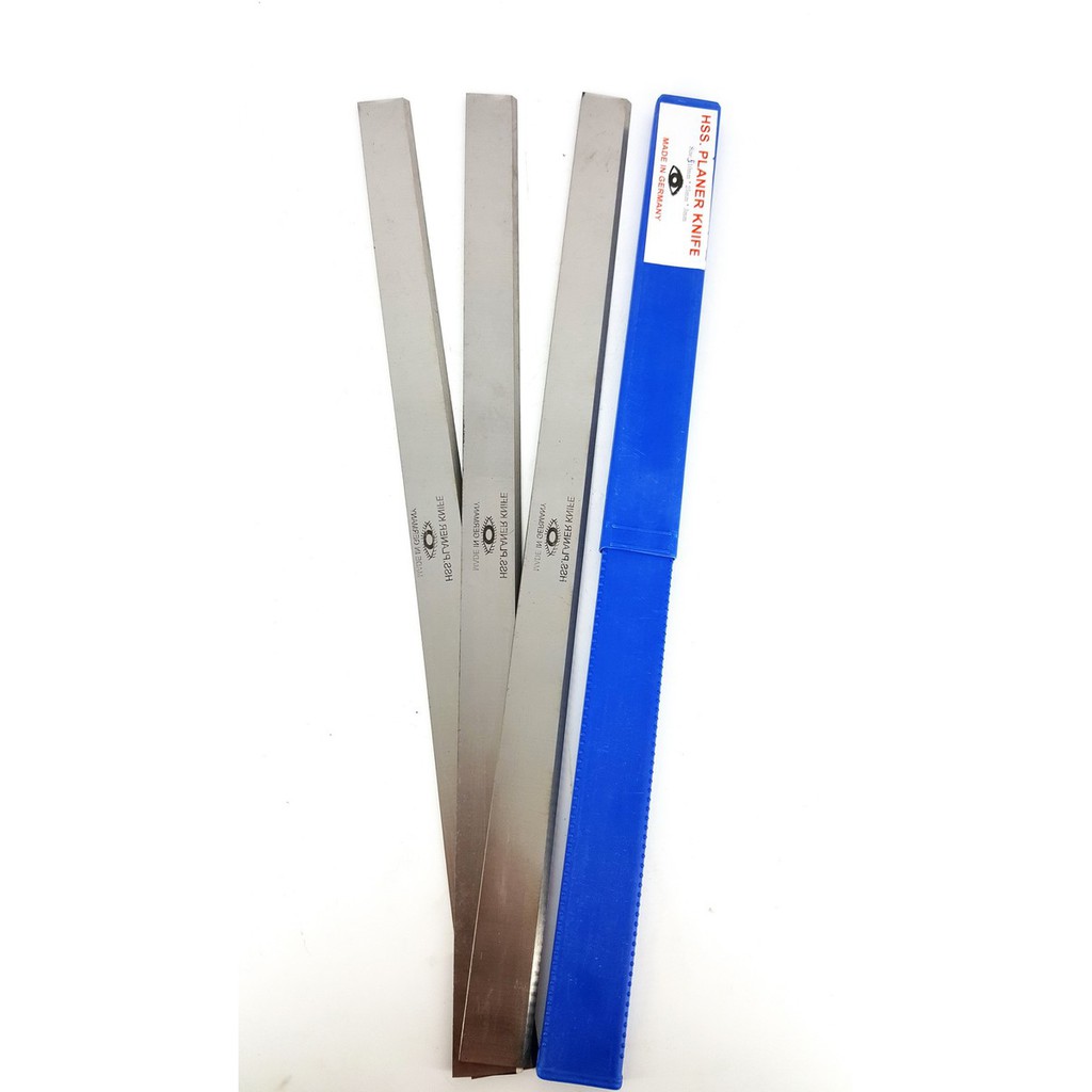 BỘ 3 LƯỠI DAO BÀO GỖ HỢP KIM GERMANY XANH / HỘP CAM 510 X30 X3MM