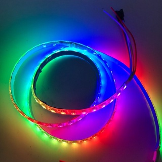 Dây đèn led ws2812b 96 pixels / leds / m smart 5050 rgb size ws2812 ic ip30 / ip65 / dc5v