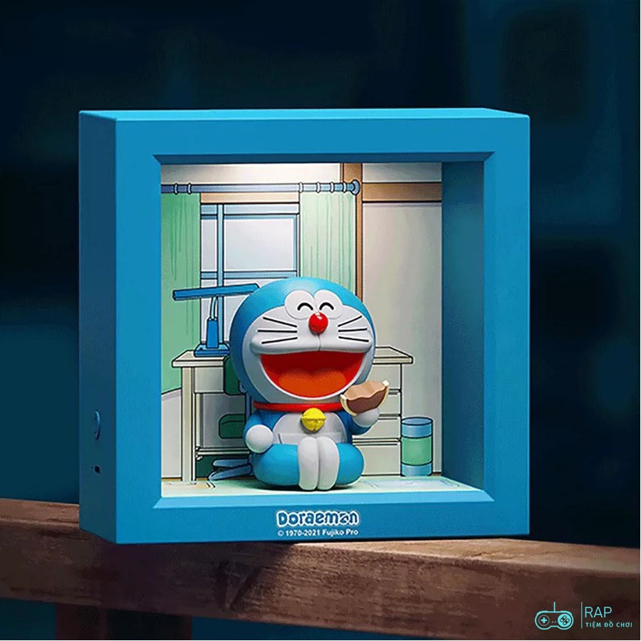 Đèn ngủ cảm ứng Doraemon cao cấp nhiều màu dễ thương mô phỏng phòng ngủ Nobita dùng để trang trí quà tặng Ráp
