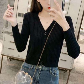 Áo Cadigan len mỏng siêu hot thu đông 2020