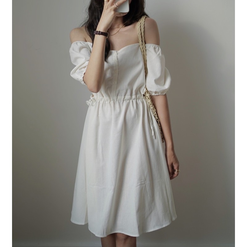 [Mã FAGREEN1505 giảm tới 30K đơn 99K] váy linen thắt eo 2179 | BigBuy360 - bigbuy360.vn