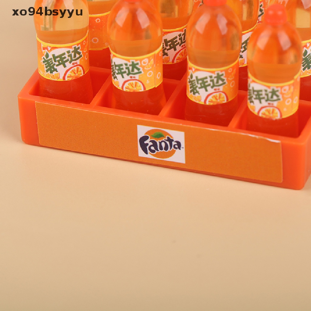 1 Bộ Khay Đựng Nước Ngọt / Soda Mini xo94bsyyu 1Set Tỉ Lệ 1: 12 Trang Trí Nhà Búp Bê