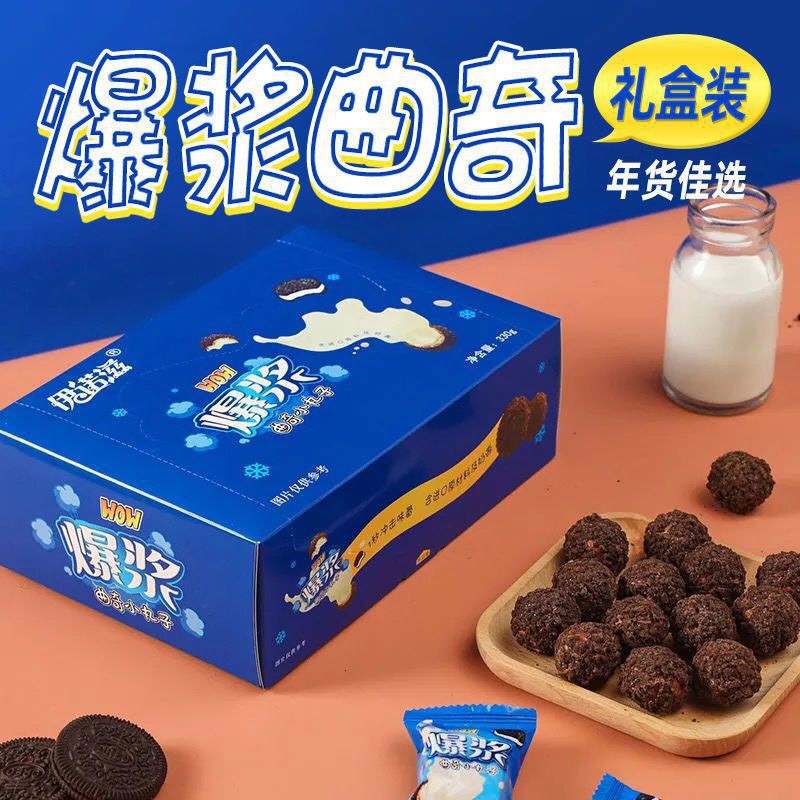 Bánh bi nhân 3 lớp , socola phủ oreo siêu ngon, hot hit socola nhân chảy