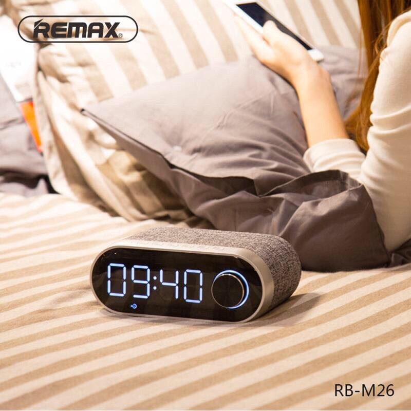 [Mã ELHACE giảm 4% đơn 300K] LOA BLUETOOTH REMAX RB M26 KIÊM ĐỒNG HỒ VÀ BÁO THỨC