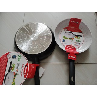Chảo từ men gốm ceramic Rapido 30cm, 26cm, 24cm đáy chấm