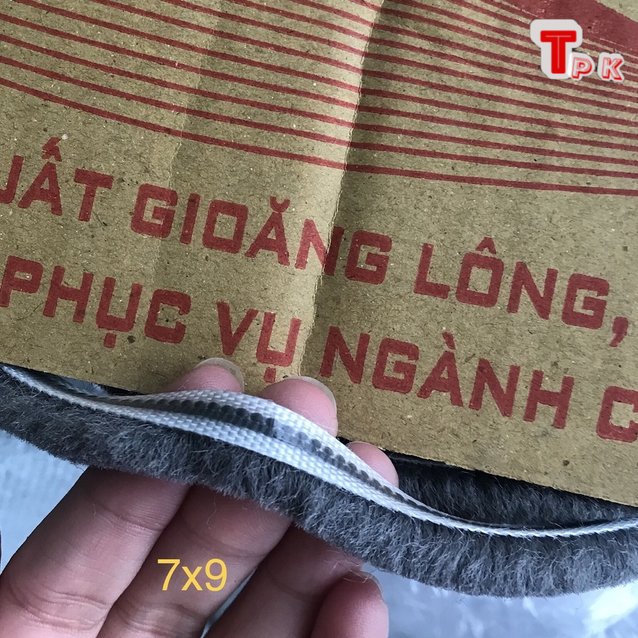 Cuộn 150m phớt lông 7x9, gioăng nỉ, gioăng lông giá rẻ
