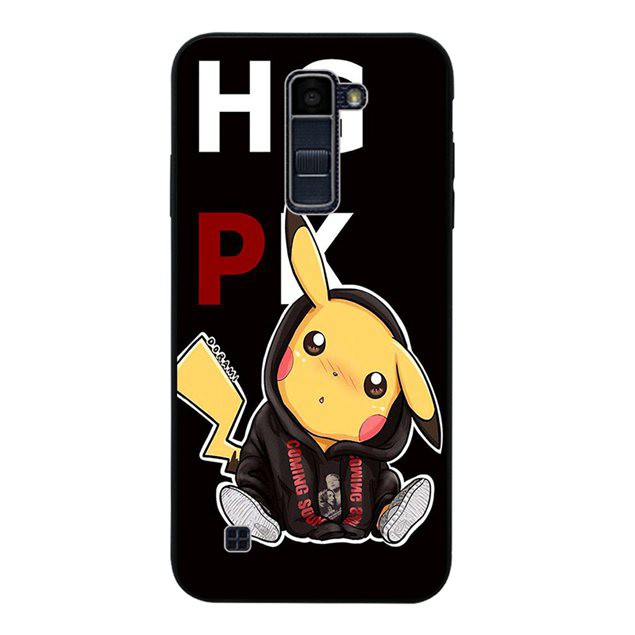 Ốp điện thoại in hình pikachu mặc áo khoác xinh xắn cho LG K4 K8 K10 G7 ThinQ 2016 2017