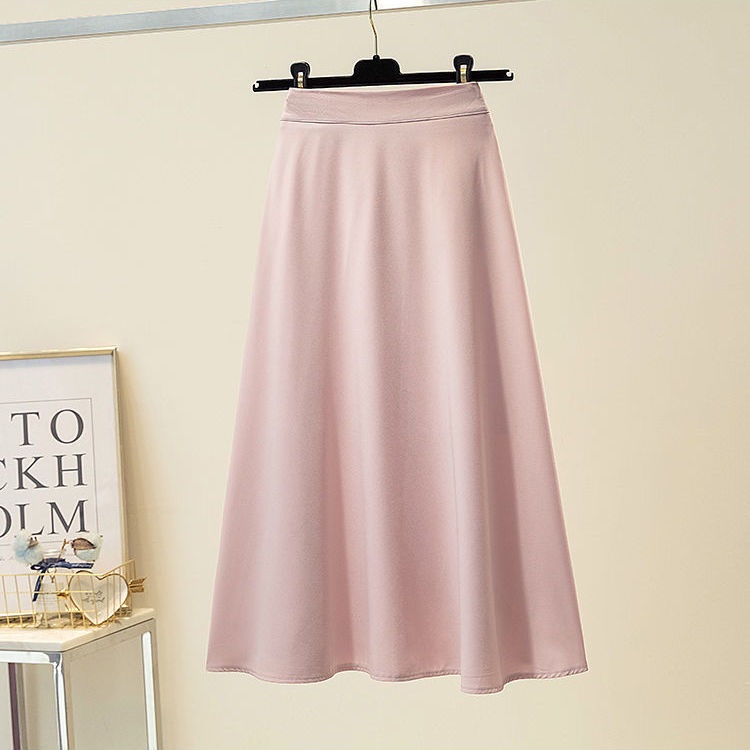 Chân váy COZOK chiffon lưng cao màu trơn thời trang