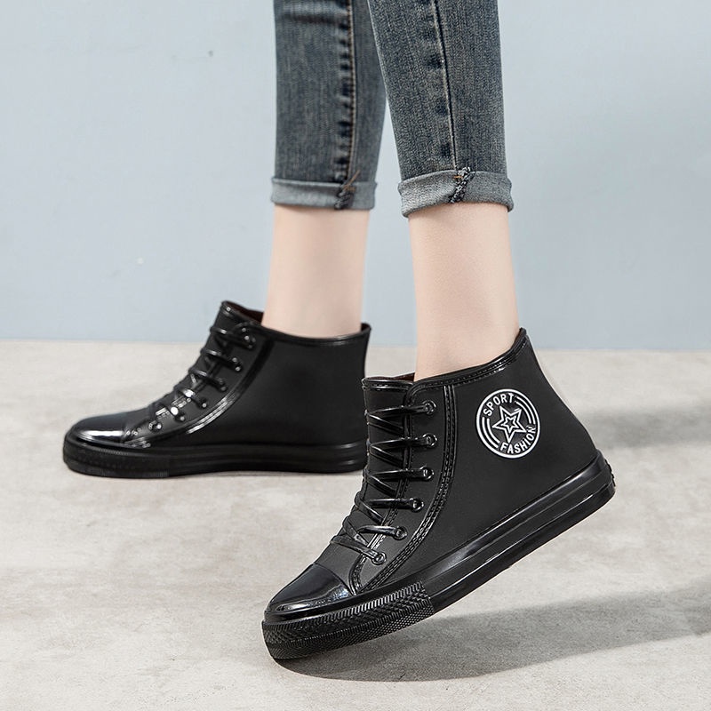 Giày bốt đi mưa đế dày chống thấm nước chống mài mòn và chống trượt thời trang cho nữ | BigBuy360 - bigbuy360.vn