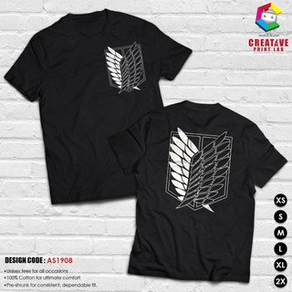 ÁO THUN ANIME- AOT Anime Design Round Neck Cotton T-Shirt