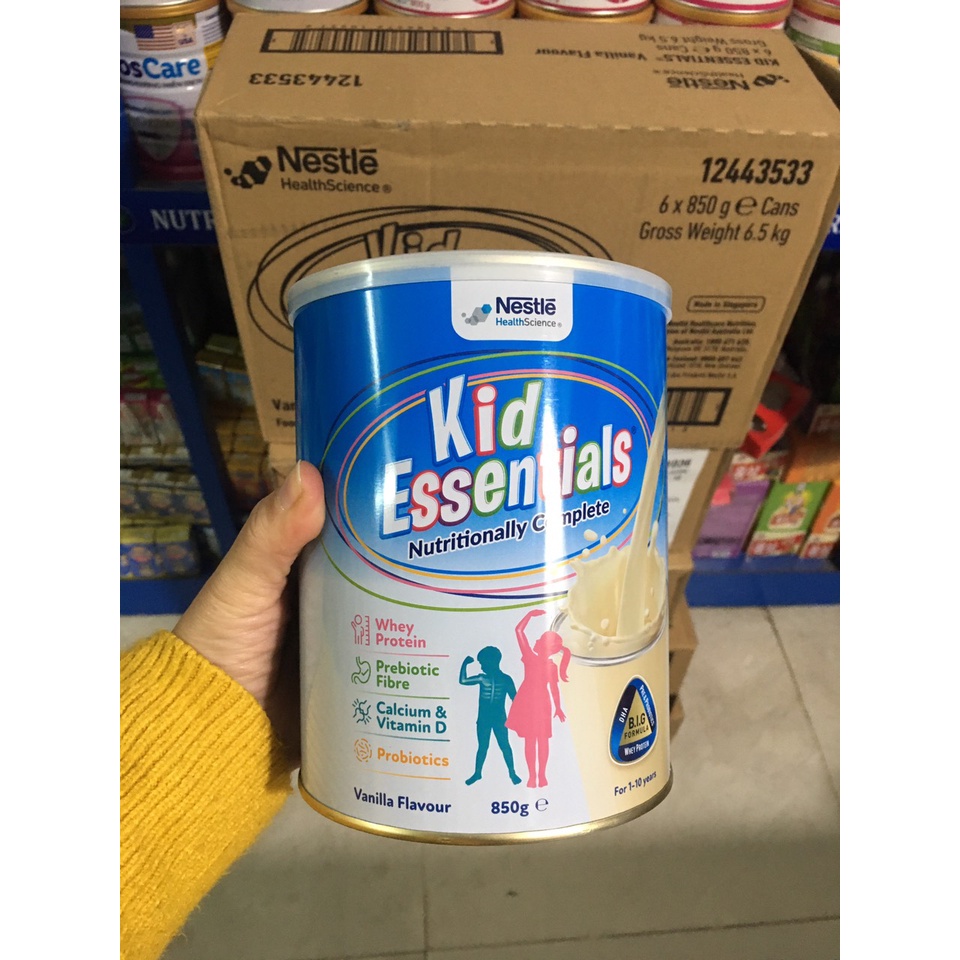 DATE 6/2023 - Mẫu mới - Sữa Kid Essentials 850g dành cho trẻ biếng ăn, nhẹ cân.