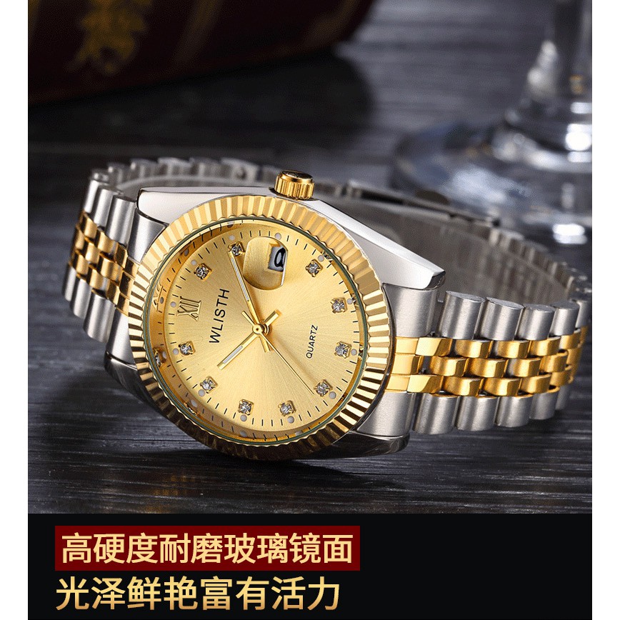 Đồng hồ đeo tay, đồng hồ cặp đôi WLISTH chính hãng, mặt tròn, sang trọng, cao cấp