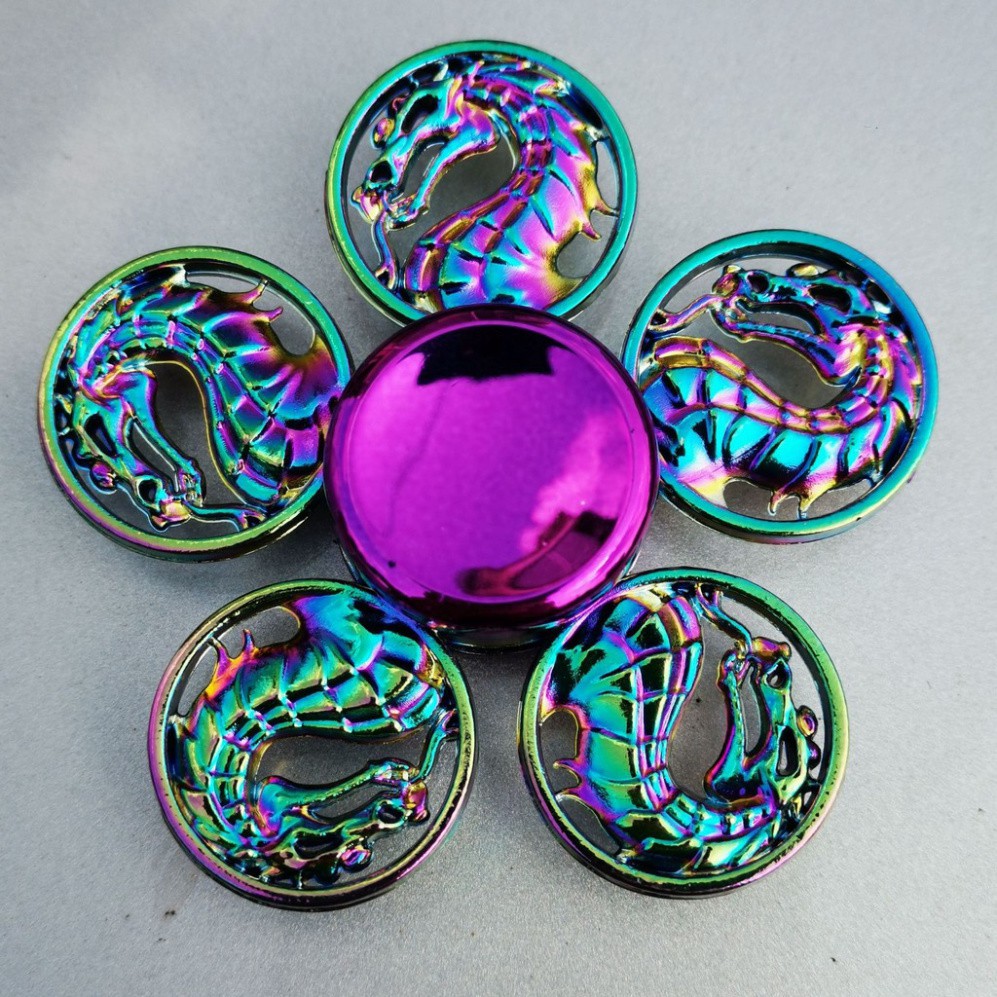 (rẻ vô địch) CON QUAY SPINNER GRADIENT Kim loại Fidget Spinner