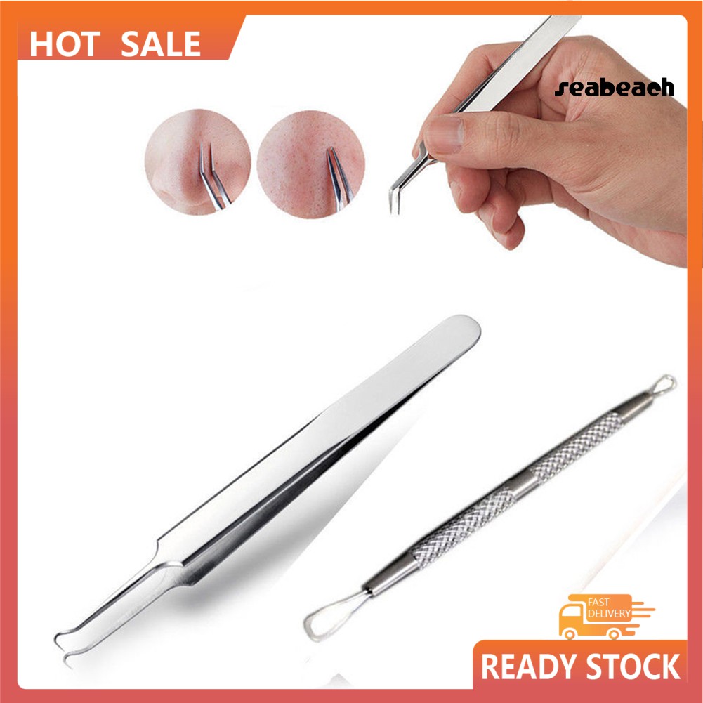Kim nặn mụn/Nhíp nặn mụn bằng thép không gỉ chất lượng cao tiện dụng