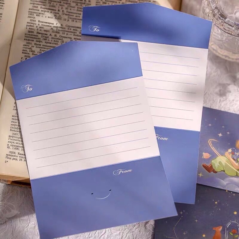 Thư viết tay kèm bao bì hoạ tiết Hoàng Tử Bé