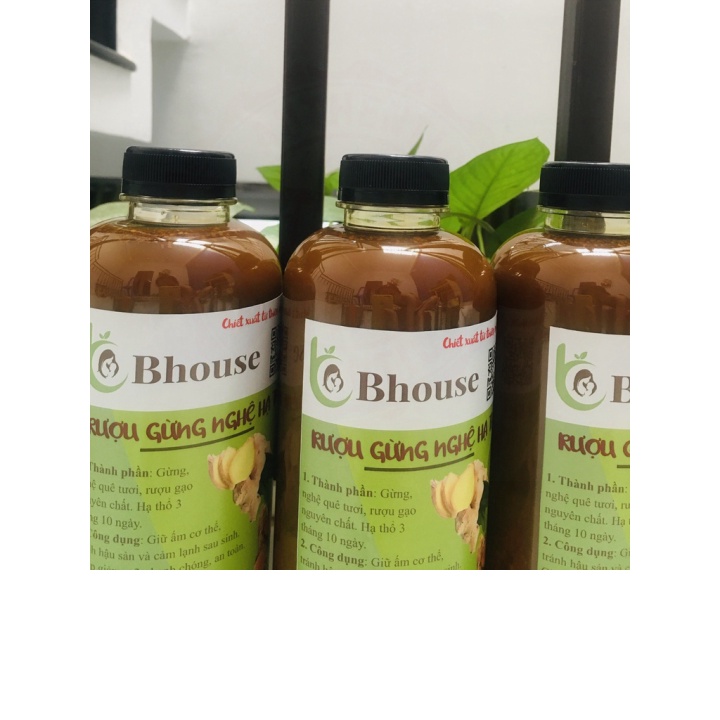 (Hỏa tốc) 1 LÍT RƯỢU GỪNG NGHỆ HẠ THỔ - CỐT ĐẬM ĐẶC (Cho body sau sinh), rượu gừng nghệ hạ thổ chống thâm rạn da, dưỡng