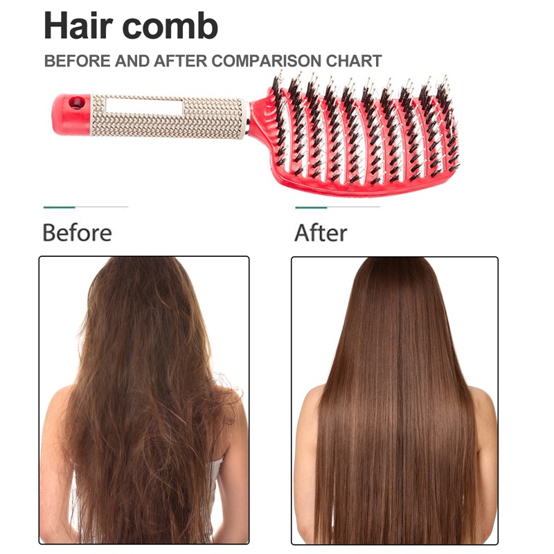 Lược Chải Tóc Mát Xa Da Đầu Bằng Sợi Nylon Tiện Dụng Cho Salon