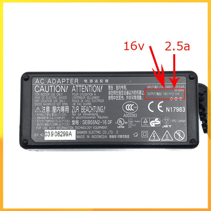 Adapter nguồn máy Scan Fujitsu S500M