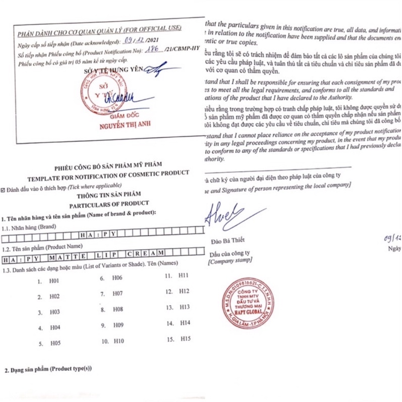 Son Kem Lì Happy Matte giữ màu 12h