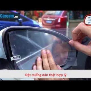 Miếng dán chống đọng nước gương chiếu hậu.