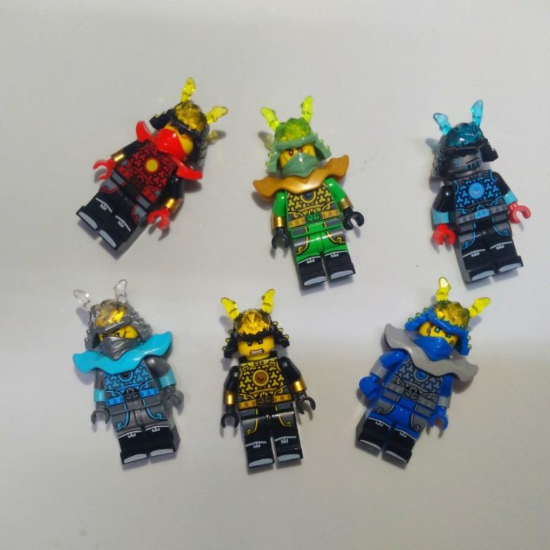 COMBO 6 nhân vật non Lego Ninjago SS12 &amp; 6 Samurai  ( 2hand )