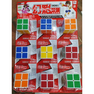 Vỉ 9 cái rubic 2x2 mầu sắc cực đẹp vòng xoay thần tốc