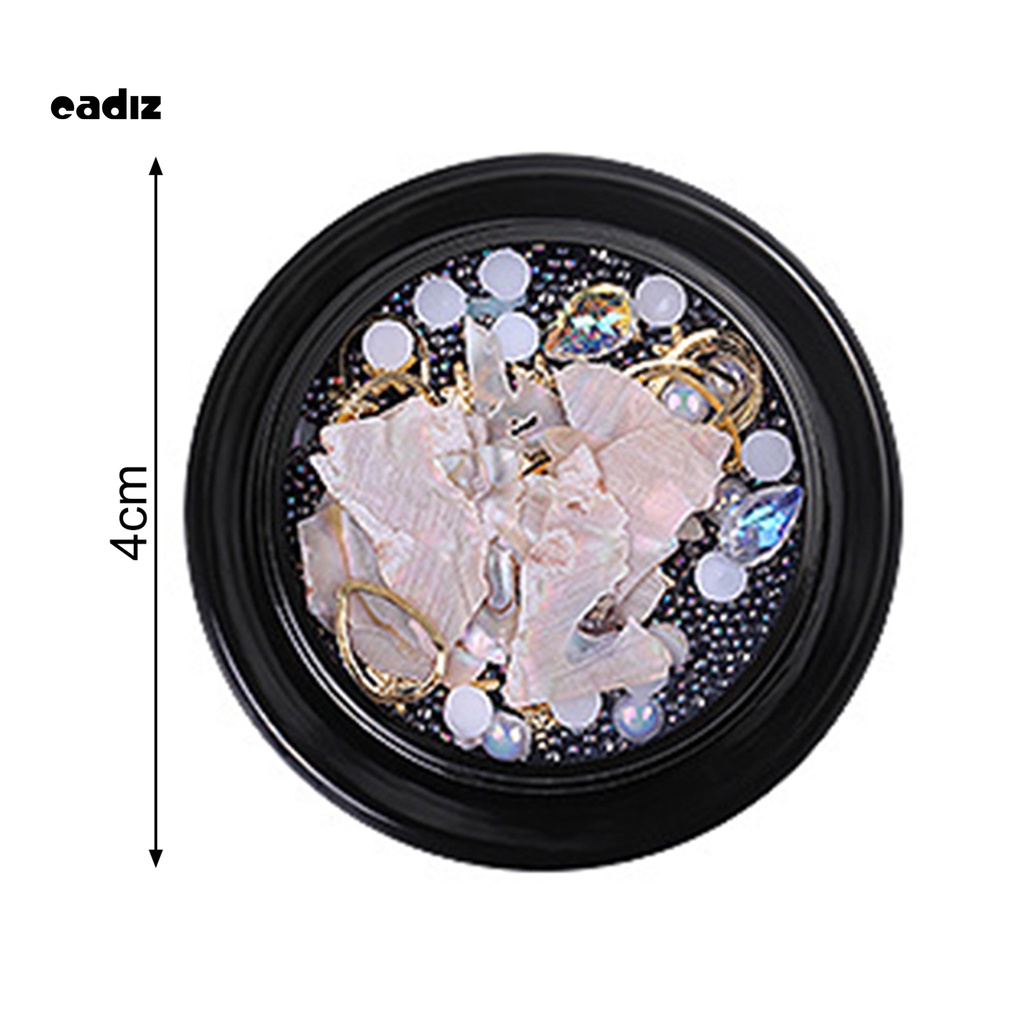 [Hàng mới về] Hộp hạt phụ kiện trang trí móng tay nghệ thuật DIY kiểu vỏ sò 3D độc đáo thời trang