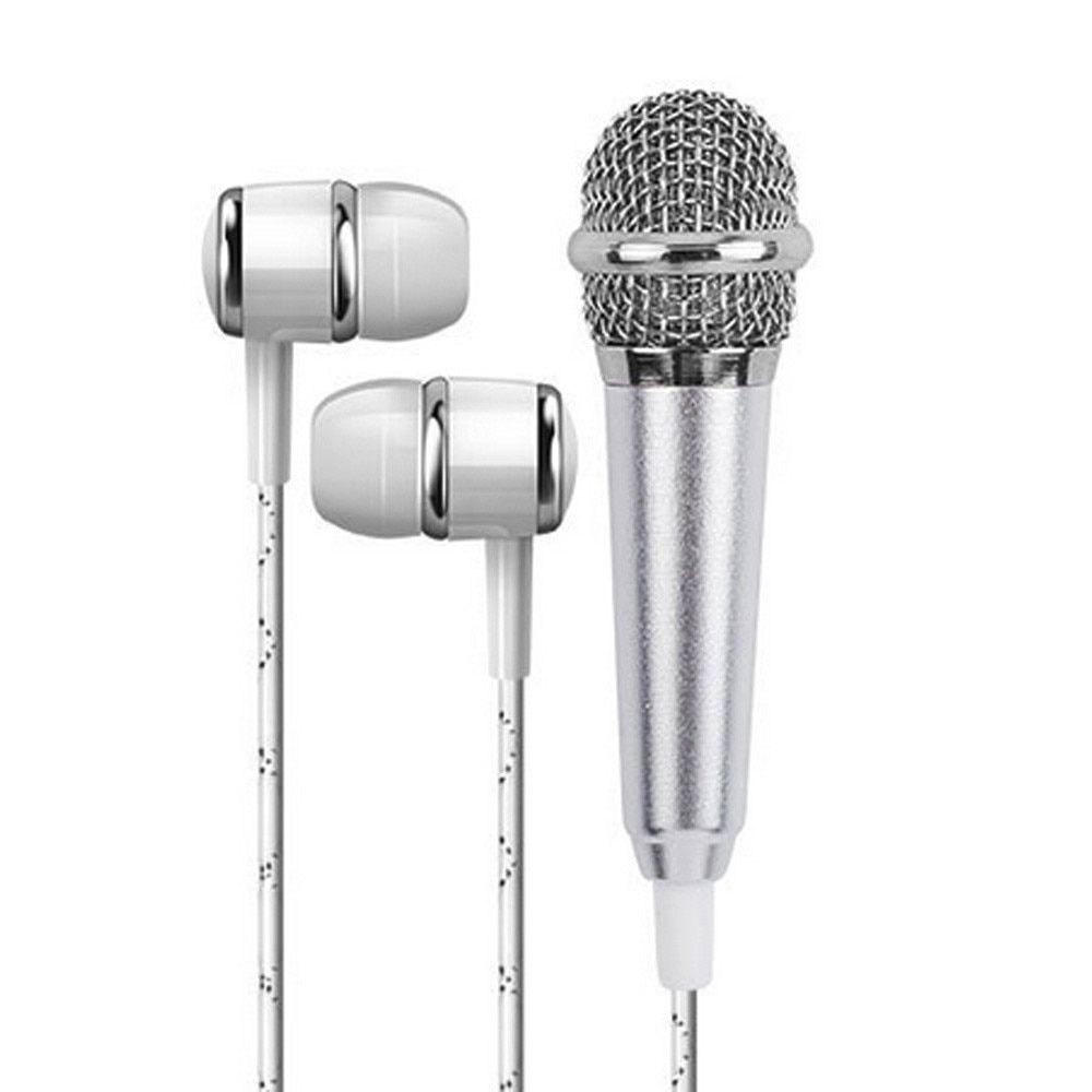 Micro Mini Hát Karaoke Tiêu Chuẩn Cao Kèm Dây Cáp Âm Thanh