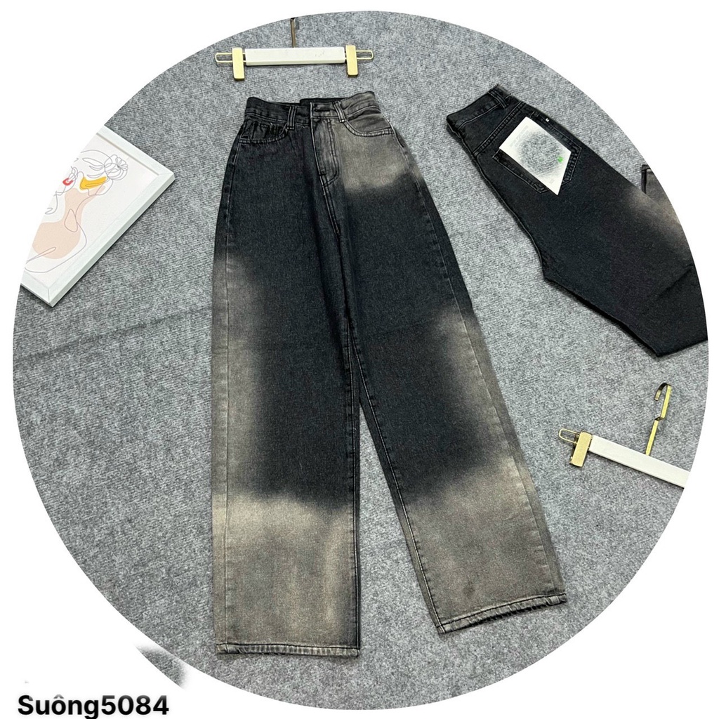 [VIDEO+FREESHIP ] QUẦN JEANS ỐNG RỘNG NỮ LƯNG CAO RÁCH CÀO ĐÙI MÀU XÁM LAI CUỐN MỀM MỊN XỊN SÒ CỰC MÁT MẺ SIÊU PHÁ CÁCH