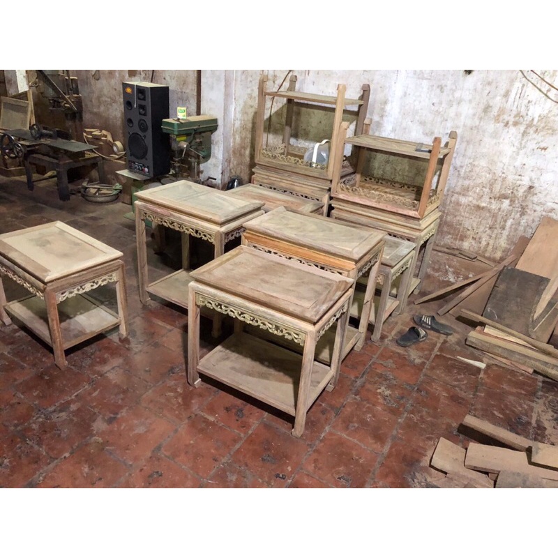 Ghế đôn chữ nhật cao 70cm và cao 80 cm, mặt đôn 40x60cm, thích hợp kê tượng hoặc vật dụng trang trí trong nhà