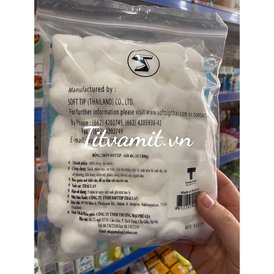 Bông gòn Soft Tip Thái Lan, bông bịt tai sau sinh