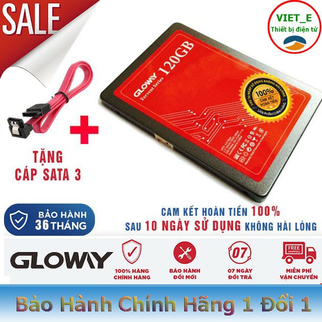 Ổ Cứng SSD Gloway 120GB - Bảo Hành Chính Hãng 36 Tháng 1 Đổi 1