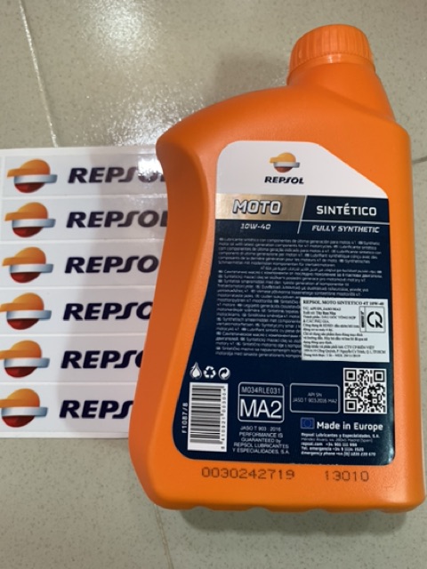 Dầu Nhớt Repsol Moto Sintetico 4T 10W40 1L