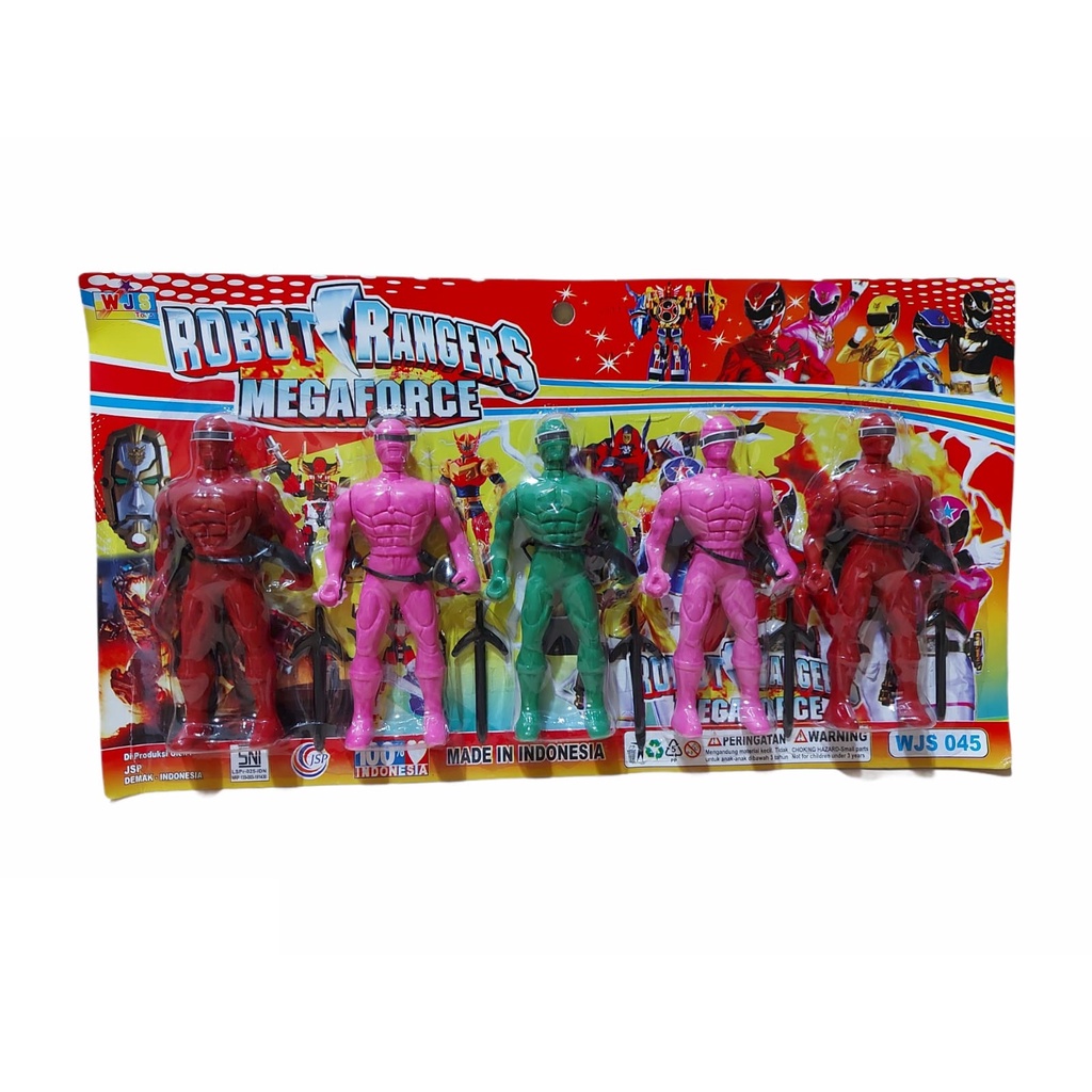 Bộ 5 đồ chơi máy bay POWER RANGERS C0429 WJS045