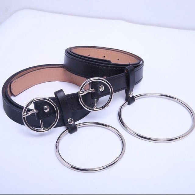 Thắt lưng da khoen tròn ulzzang