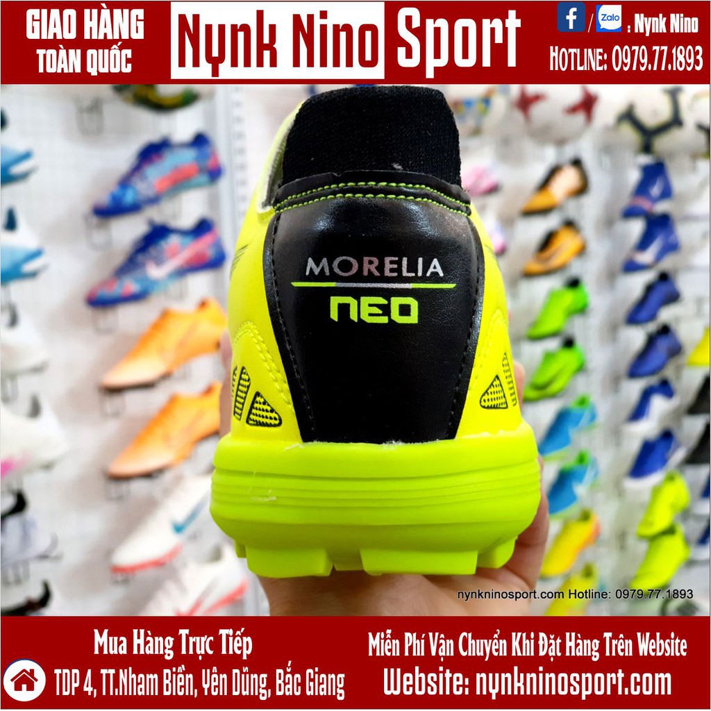 Giày Bóng Đá Mizuno Morelia Neo III Vàng Vạch Đen TF