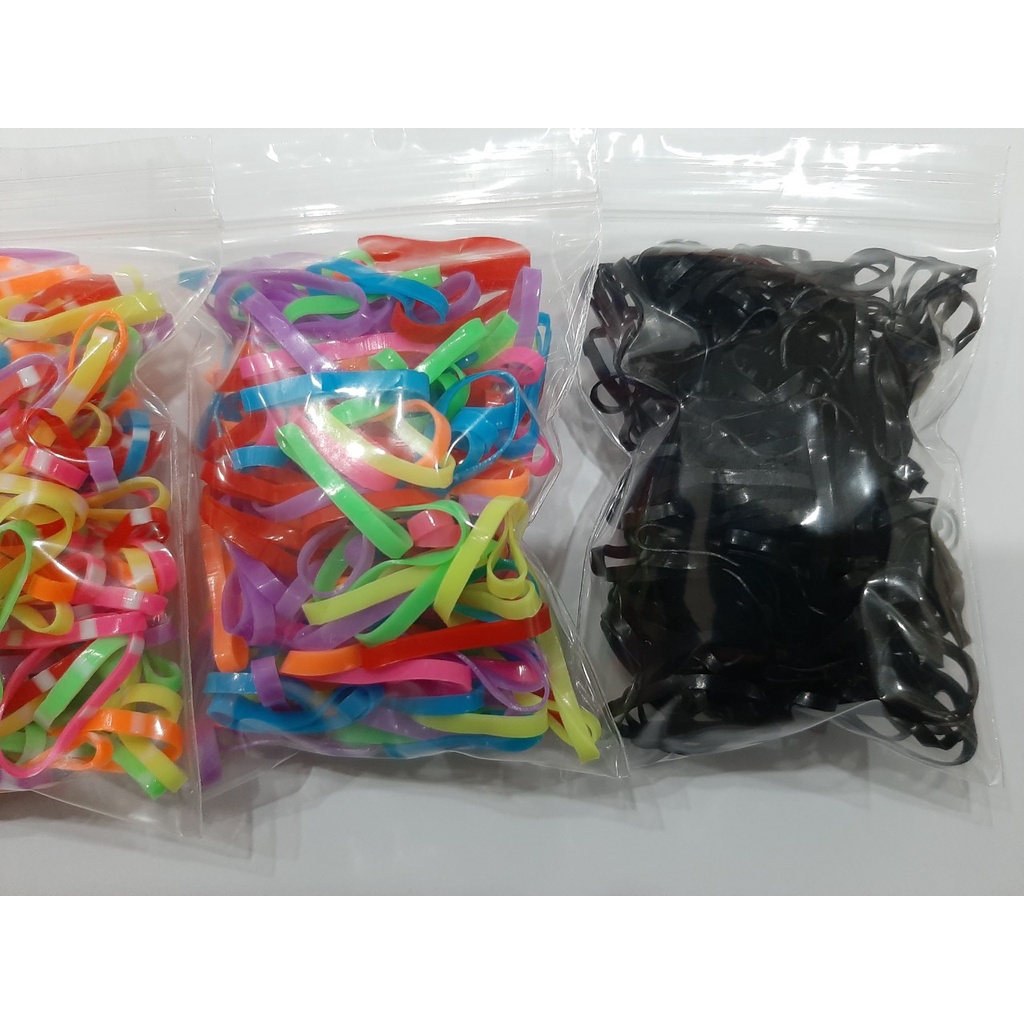 1 Túi Zip Cột Tóc Cao Su Co Giãn Size Trung