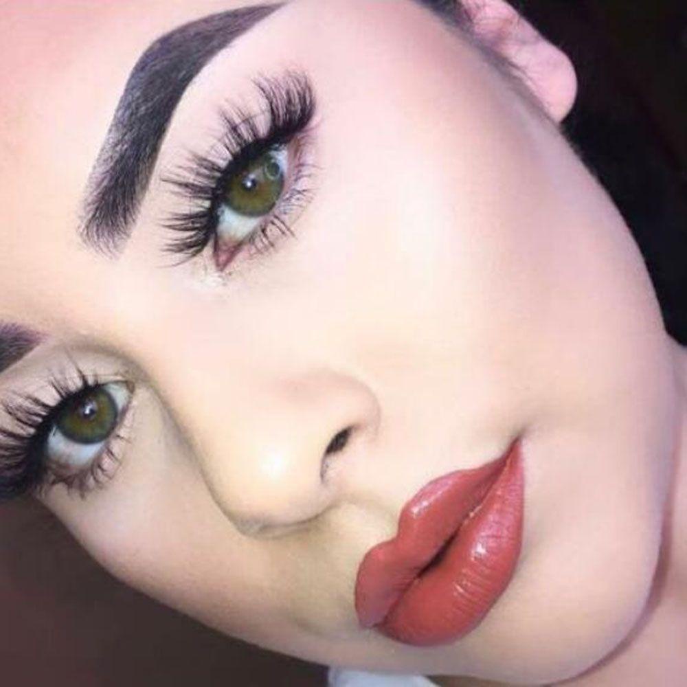 Set 7 Cặp Lông Mi Giả SKONHED 25mm Trang Điểm Mắt Dài Có Thể Cắt Tỉa