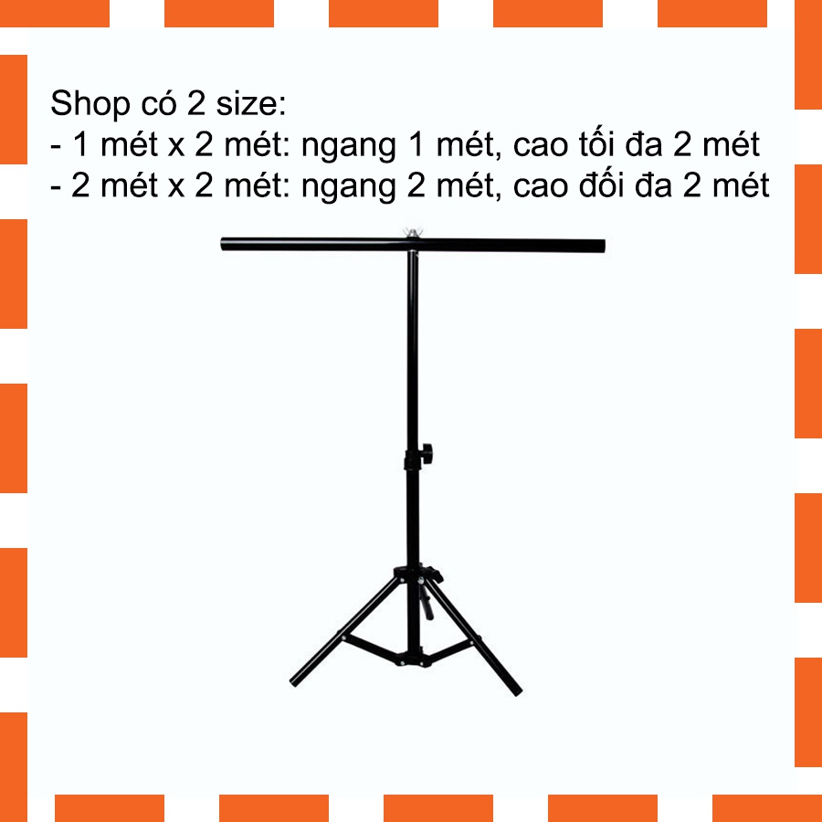 Khung treo phông nền chữ T, TẶNG KẸP và TÚI, khung treo phông setup studio - DiTu Decor