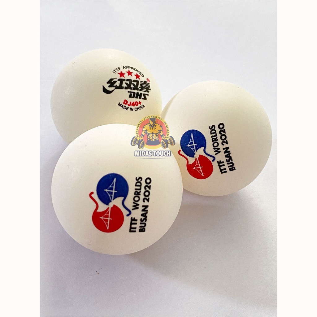 1 Hộp 3 Trái Bóng Bàn 3 sao DHS DJ40+ Cao Cấp ITTF 2020 BUSAN Hàng Quốc Tế Độ Nảy Đạt Chuẩn