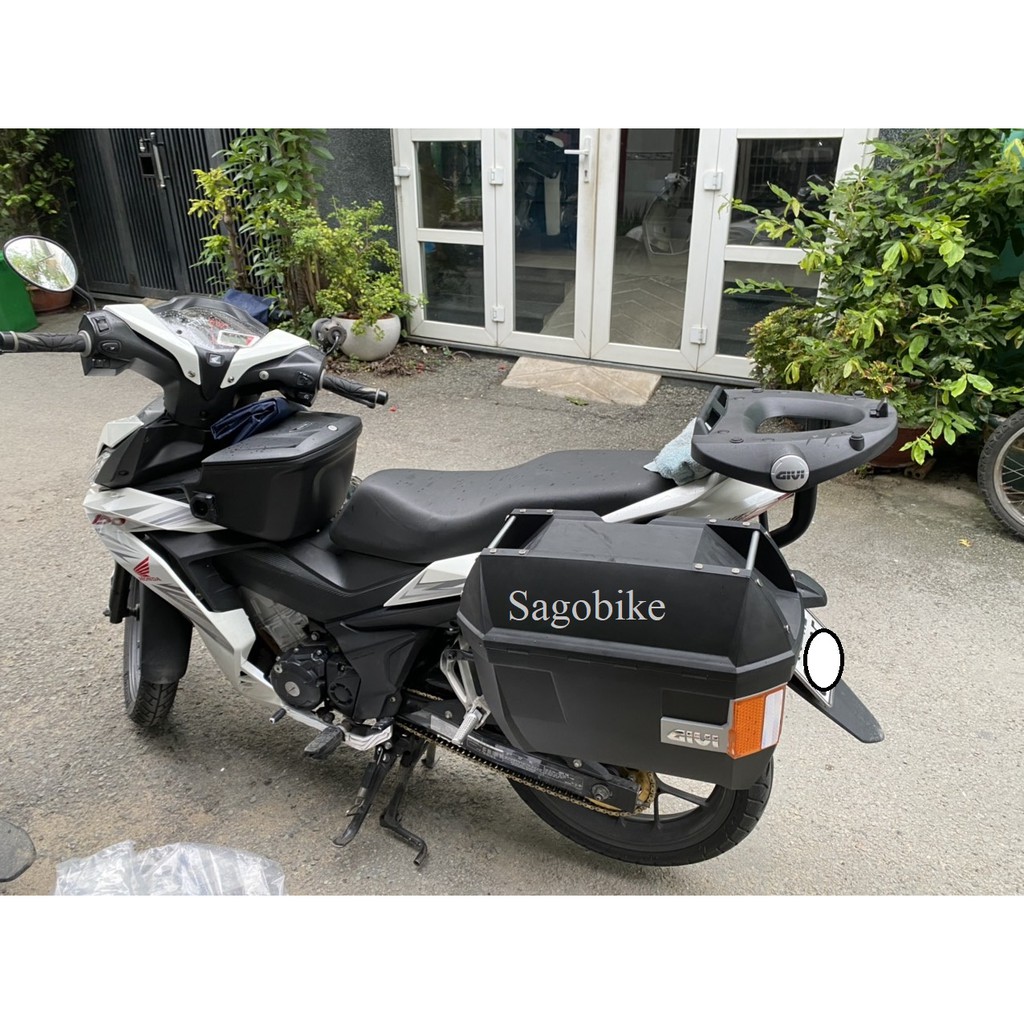 Thùng Givi Winner, thùng hông E23NS_OR, baga hông SBLWinner150/X, baga Givi HRV Winner và thùng giữa Givi G12N Winner