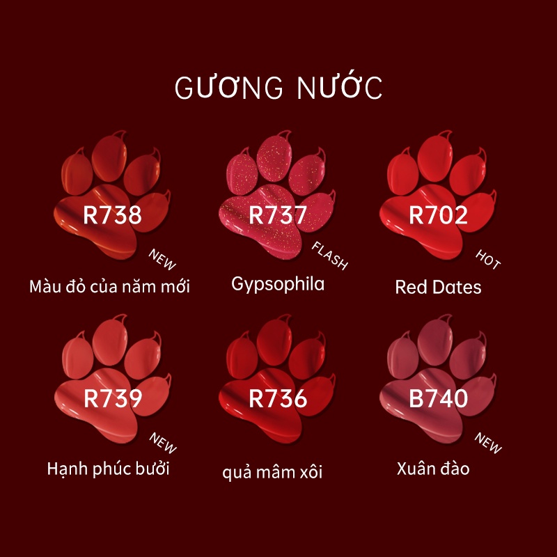 Son kem lì COLORKEY hiệu ứng gương màu sắc xinh xắn 1.7g