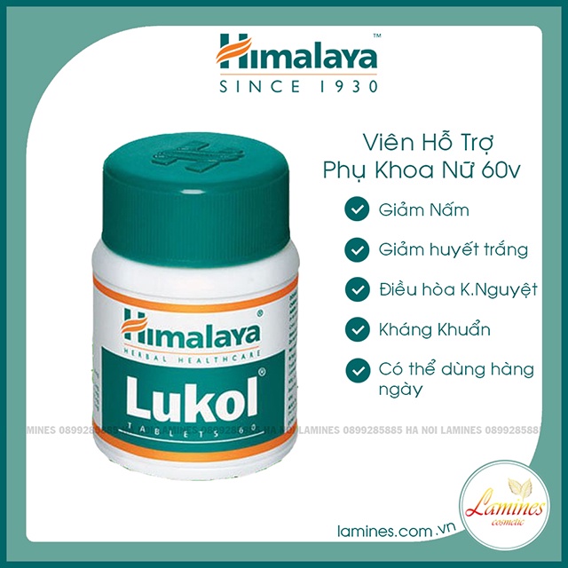 Himalaya Lukol - Hỗ Trợ Cho Phái Đẹp | 60 Viên